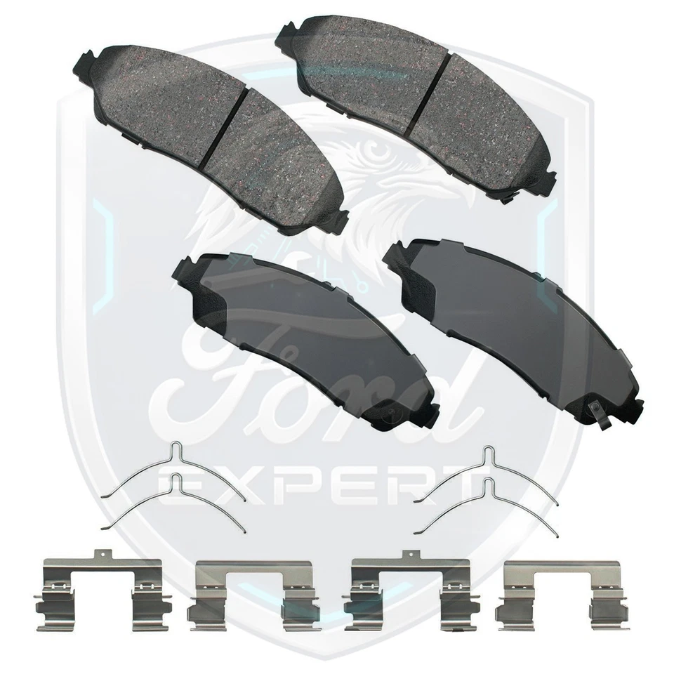 Pastilha de freio dianteira e traseira Akebono OEM para 2009-2025 Honda Ridgeline/Piloto 9 anos W. - Imagem 3 de 4