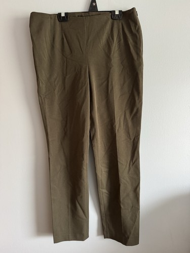 Talbot’s Size 10 Slacks With Adjustable Button Women’s NWT Dressy Dark Green - 第 1/11 張圖片
