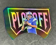 2025 Panini Honors Playoff Diecut Prizm Jared Goff Lions #13 Serial Numbered /99