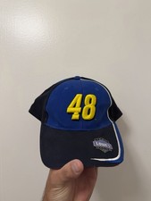 VTG Lowe  s Racing Jimmie Johnson 48 NASCAR Strapback Dad Hat Blue Hard Lip