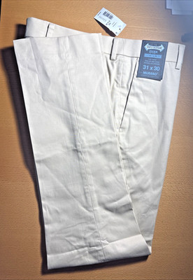 NWT Mens Murano Pants Evan Flat Front Extra Slim 31 x 30 Stretch Waist Tan Chino