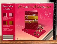 RARE Duo-Color Kreativ-Karteset Butterfly Flower Craft Card Making Kit