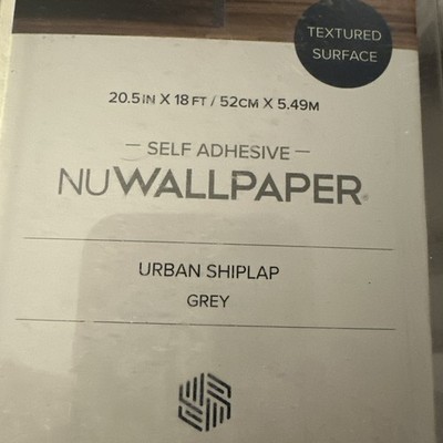 Scott Living Self Adhesive Wallpaper Urban Shiplap Grey NuWallPaper 