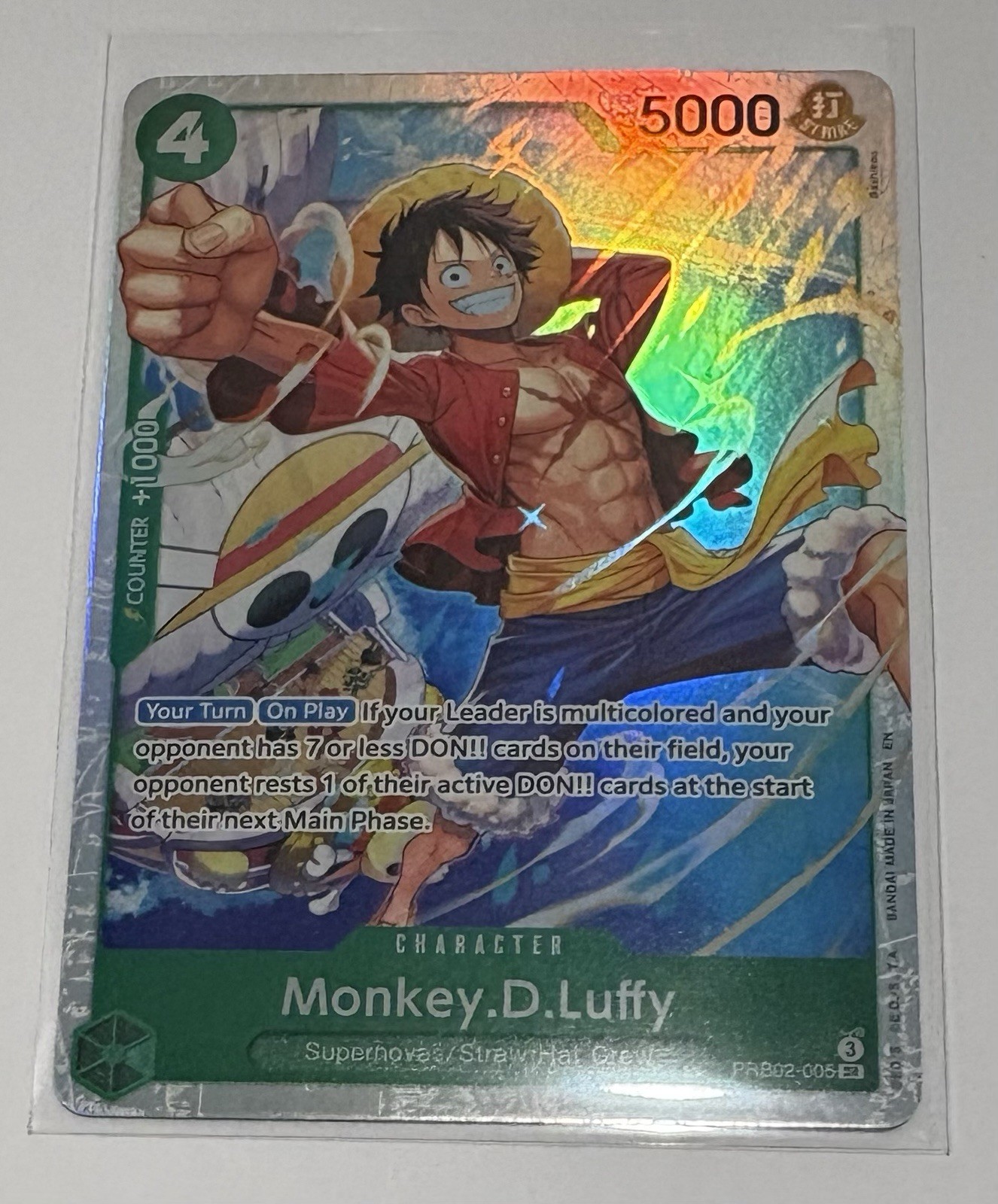 2025 One Piece The Best Vol. 2 Monkey D. Luffy Promo #PRB02-005