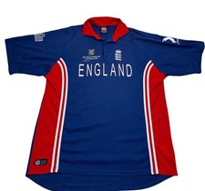 England Cricket Admiral 2003 World Cup ODI Blue Jersey | Mens Adult XL Shirt Top