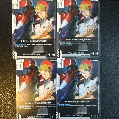 Gundam TCG! 4x Hawk of Endymion ST04-013 - Seed Strike - NM/Mint English Playset