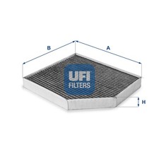 Innenraumfilter UFI 54.168.00 Aktivkohlefilter für AUDI PORSCHE A4 8K2 B8 Avant