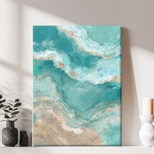 Framed Canvas Wall Art Print, Modern Ready to Hang Home Decor Simple, Wall Hang