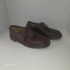 Vintage Dr. Martens 8053 5 Eye Brown Shoe Grunge Made In England US Size 11