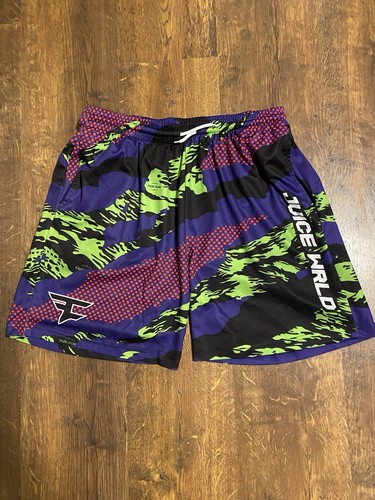 Juice WRLD x Faze Clan Shorts Gr. XL exklusives Paintball Design Hip Hop Gaming