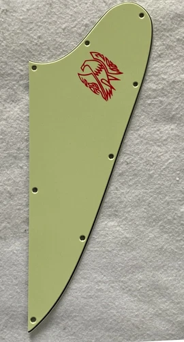 Red Logo For Gibson Firebird Blank Guitar Slinger Parts Guitar Pickguard ,Green