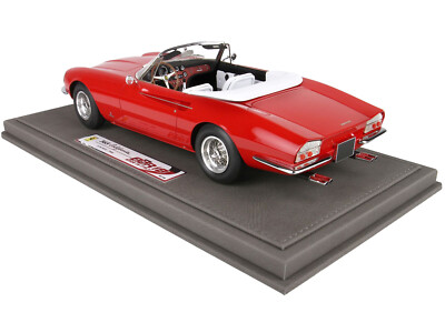 1966 FERRARI 365 CALIFORNIA CONVERTIBLE RED & DISPLAY CASE 1/18