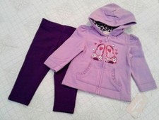 KIDS HEADQUARTERS Baby Girls Hoodie 2pc Sweatpant Set 12 Months NWT