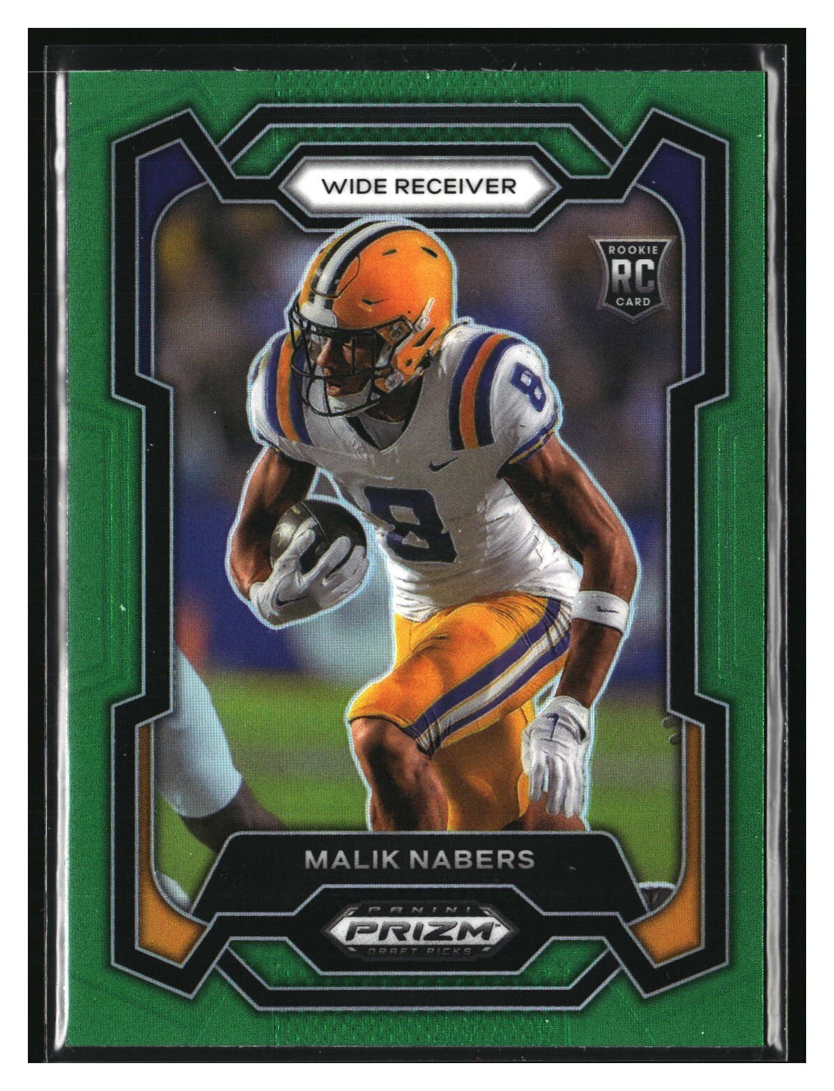 Malik Nabers Rookie 2024 Panini Prizm Draft Picks Green Prizm