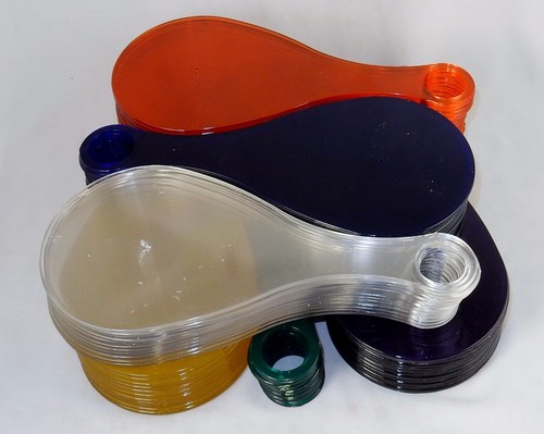 Box Lot 12 Plastic Paddles, Transparent, Ping Pong, Paddleball, Auction Bidding - Picture 2 of 17