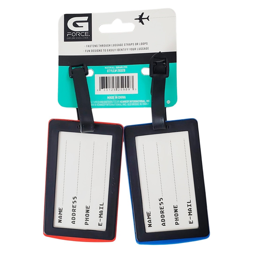 NWT 2 PCS GAME BOY RETRO PLAYER RUBBER SCHOOL ID BACKPACK LUGGAGE BAG TAGS SET