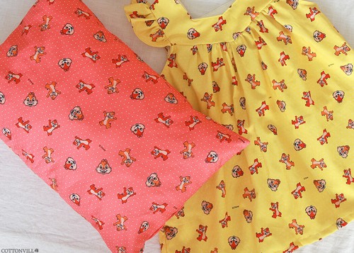 Disney Retro Chip & Dale Character Cotton Fabric made in Korea BTHY - Bild 11 von 33