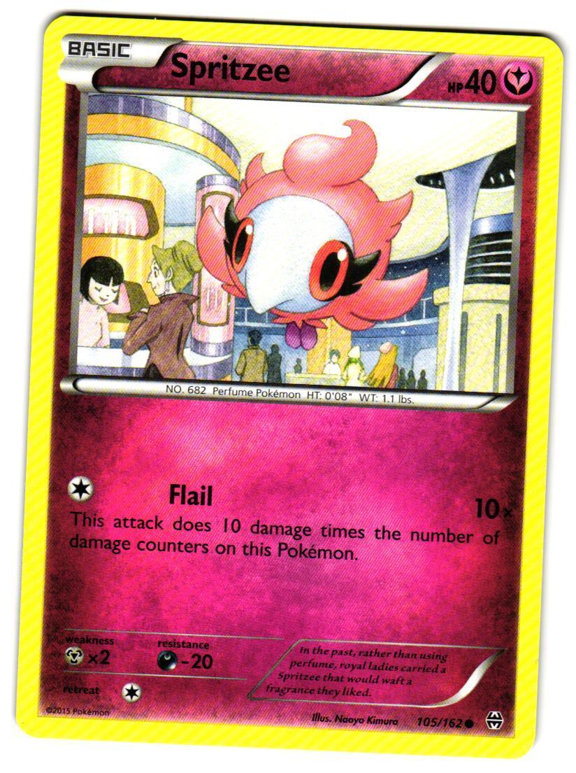 Pokemon XY: BREAKthrough Spritzee #105/162 Common Lightly played