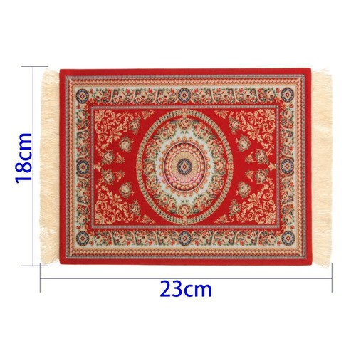NEW Persian Mini Woven Rug Mat Mousepad Carpet Pattern Cup Laptop PC Mouse Pad - Picture 4 of 49