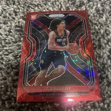 2020 CJ Elleby Prizm Rookie Red Fast Break /125 Portland Trail Blazers #283