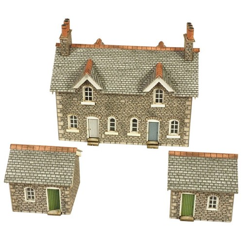 Metcalfe PN155 - Workers Cottages Die Cut Card Kit N Gauge - RM48P - Picture 3 of 8