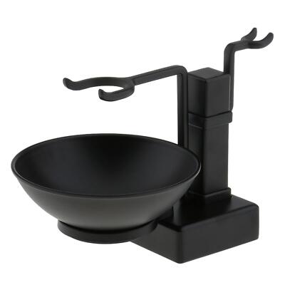 Badezimmer Rasierhalter Ständer + Seifenschale für Rasierhobel Bürsten Legierung