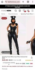 ** BRAND NEW ** Cop Costume Fashion Nova Women's Size Large 