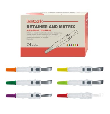 Dentpark 24pcs Dental Pre Formed retainer Matrix  M5 Roll Type Dentist Tools