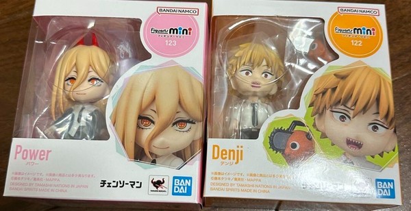 Chainsaw Man Denji Power Figur Set 2 Figuarts Mini Bandai Neu Authentisch Jp-image