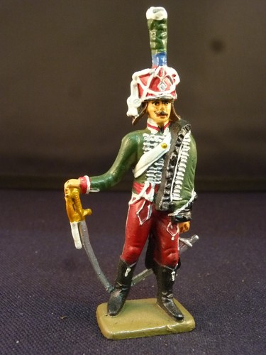 Figurine Starlux 1/32 – Artilleur à Pied Du Premier Empire, En Plomb Peint, Occasion Sans Boîte