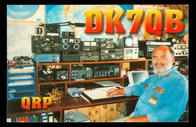 QSL Kartenradio Deutschland DK7QB Herbert Gutlinger 2000 Rees   B835