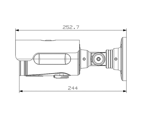 HTINT70T equivalent TVI 2MP Outdoor IR Bullet Camera 2.8-12mm CNB AB22-7CHR - Picture 3 of 3