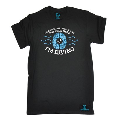 In My Head Im Scuba Tauchen T-SHIRT Taucherausrüstung Tauchen lustiges Geburtstagsgeschenk