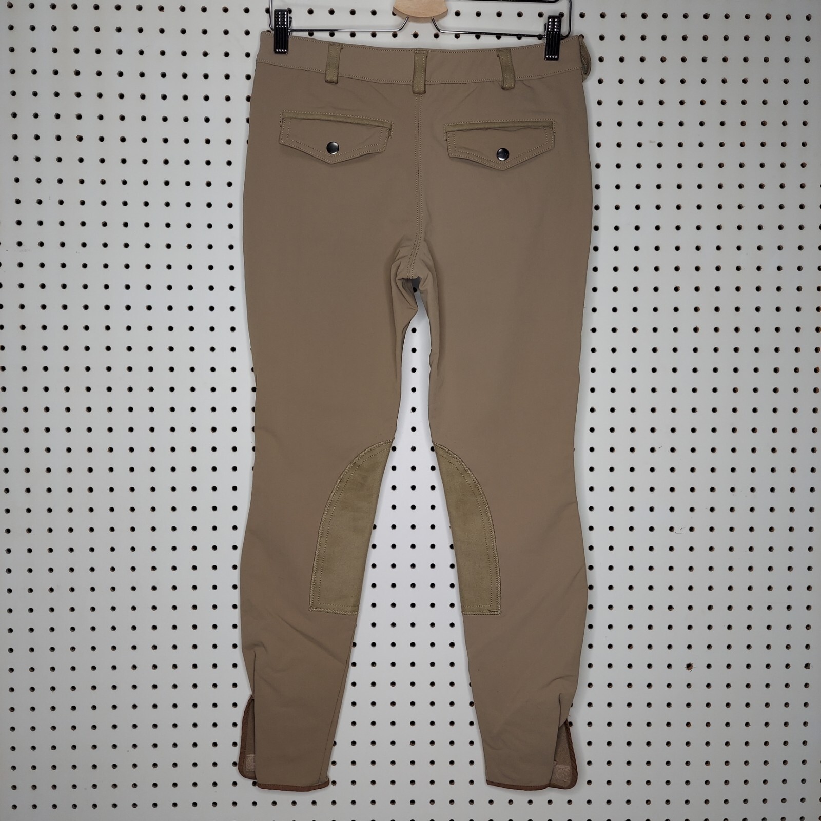 Goode Rider Equistrian Breeches Pants Womens 28R Horseback Brown Stretch Lo-Rise