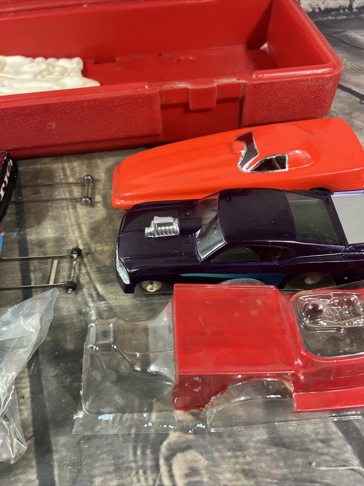 Parma Slot Car Lot The Edge by Parma Drag Chassis 1/24 Scale + Chassis