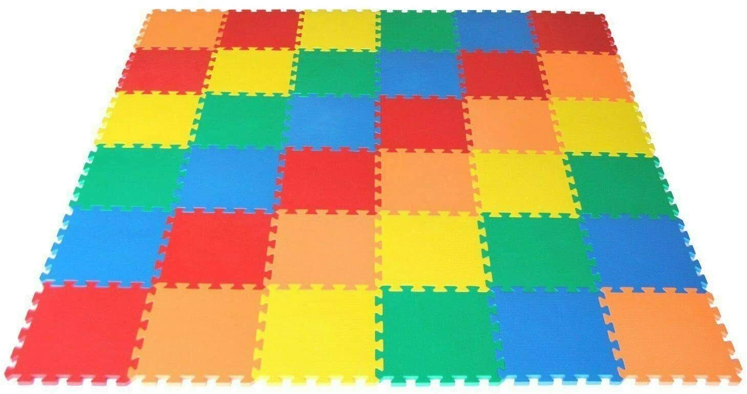 Large Soft Foam EVA Kids Floor Mat Jigsaw Tiles Interlocking Garden