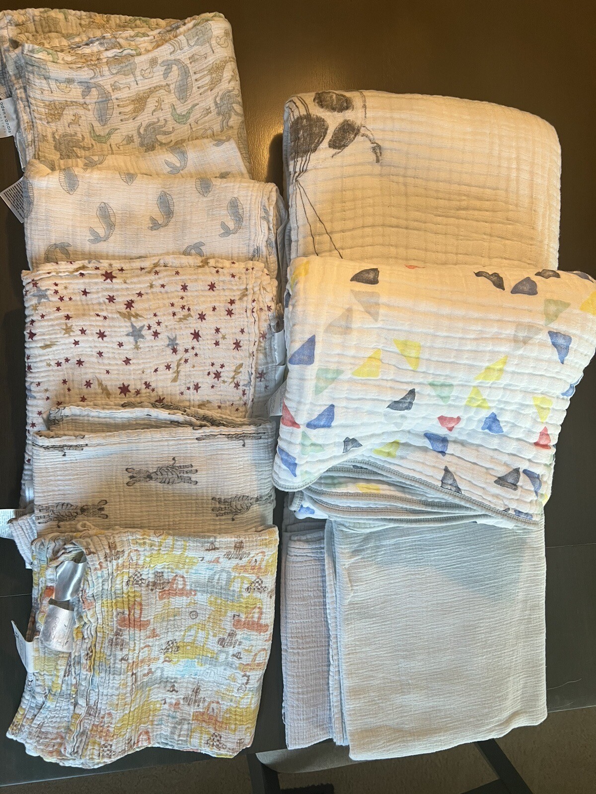 Aden And Anais Muslin Blanket Lot Of 9 eBay
