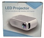 Mini Led Home Theater Projector 400–600 Lumens Usb Hdmi Portable Lcd White w/ Re