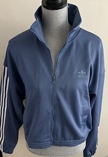 New ADIDAS ORIGINALS Track Top Jacket CREW BLUE Women's size M  80 NWT