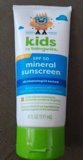 Kids Babyganics Broad Spectrum SPF 50 Mineral Sunscreen, Sealed,  6 oz Exp 3/25
