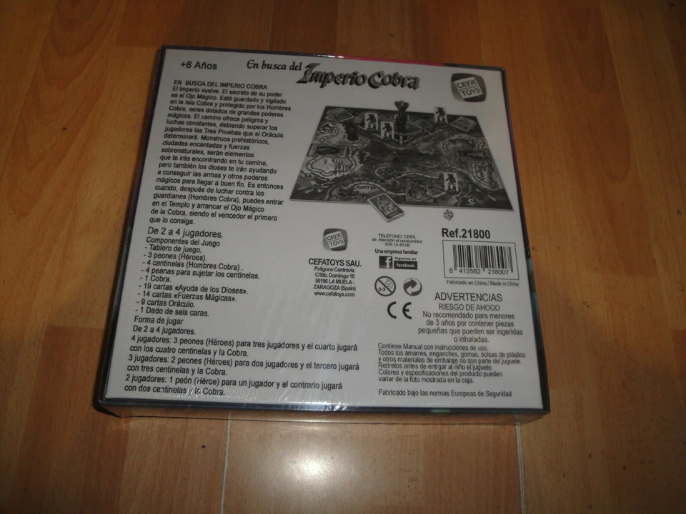 EN BUSCA DEL IMPERIO COBRA DE CEFA TOYS JUEGO DE MESA AÑO 2015 NUEVO PRECINTADO - Imagen 4 de 4