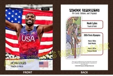 2024 Olympics - Noah Lyles Art Editions & Originals Track & Field Card
