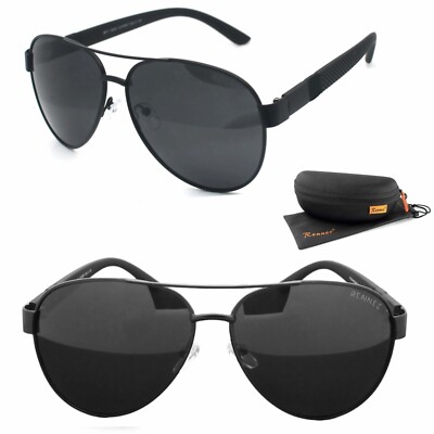 Pilotenbrille Polarisiert XL Oversize Clubwear Motorsport Schwarz Getönt 71BOX