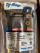 Thomas & Betts Ty-Rap TY528MX 14.2" 50lb UV Black 500 Count
