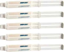 5 x GISHY GOO White 5ml. Orthodontic Silicone Comfort Wax.