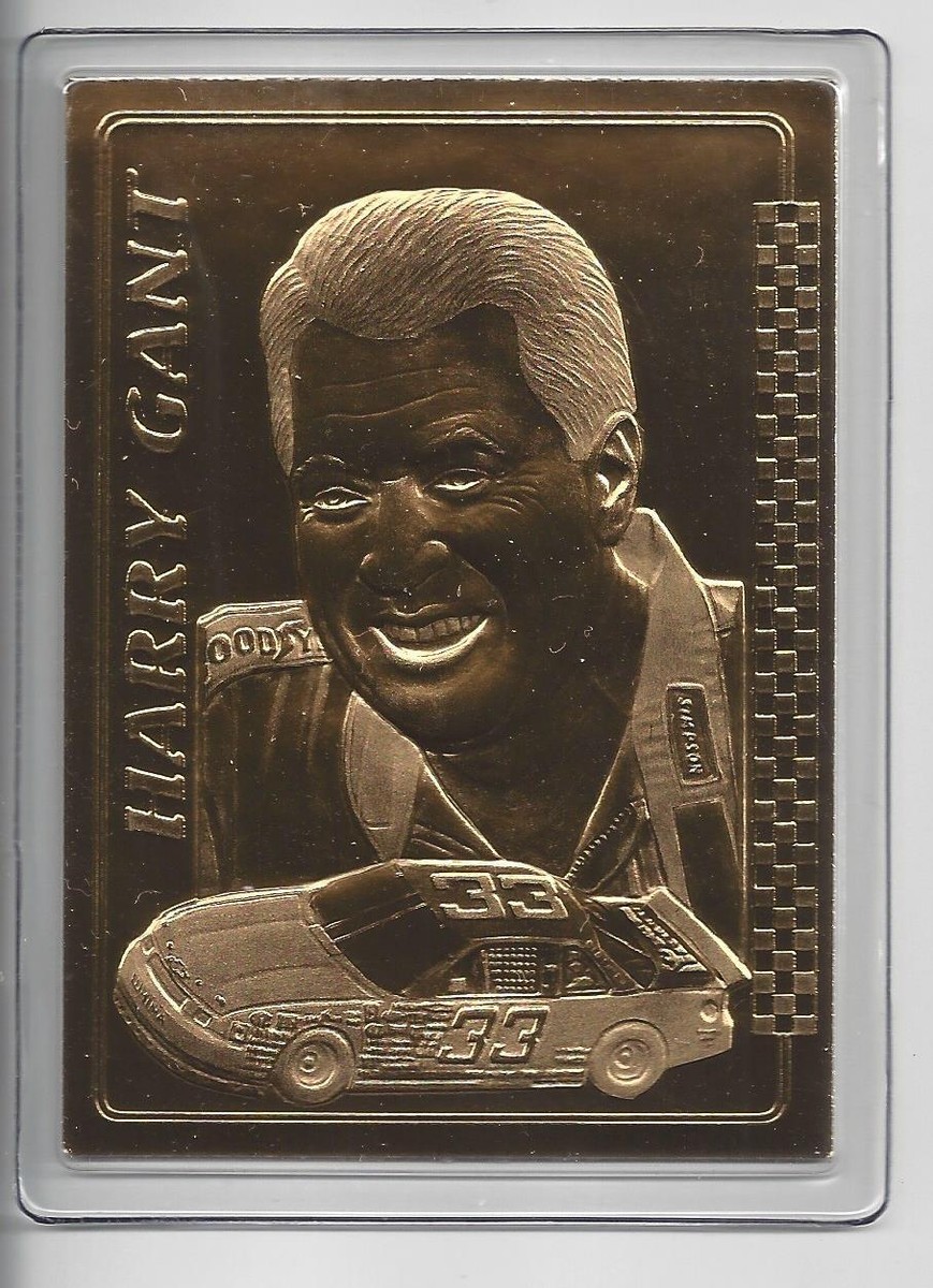 Harry Gant 1997 Danbury Mint Racing 22kt Gold Card #33 Skool Car