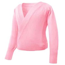 New Sweater Cross Ballet Dance Long Sleeve Wrap Girls Warm Waist Belt Autumn