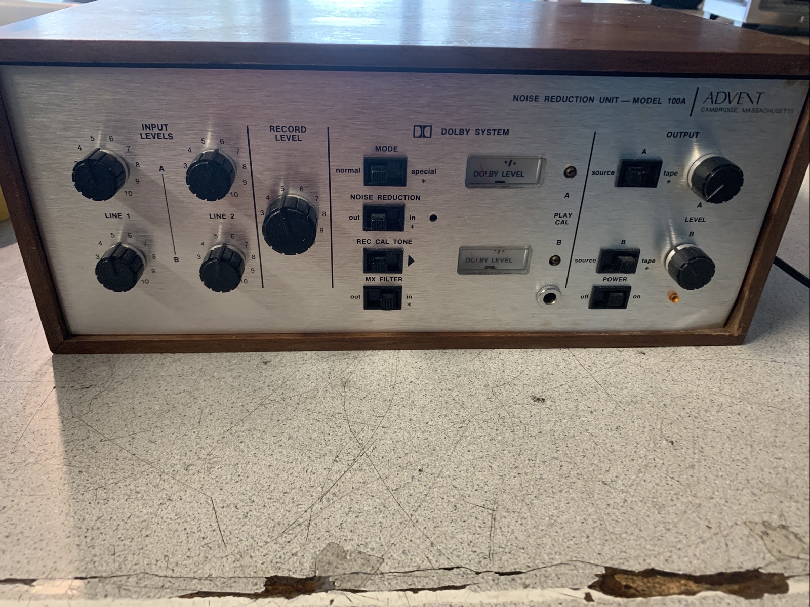 Advent Built-in Dolby B Noise Reduction in Model 201 vintage audio equipment - eBay listing photo 3