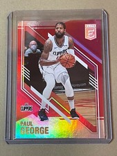 2020-21 PANINI ELITE NBA $5 BASKETBALL RED BASE SP PARALLEL PAUL GEORGE CLIPPERS