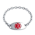 Curb Bracelet 7.5 Inch Personalized Identification Medical Alert Id